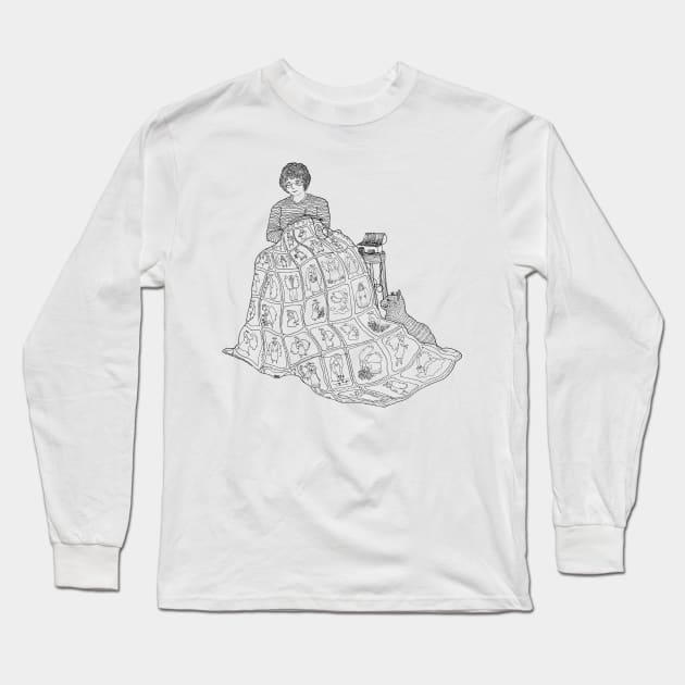 the Angel Quilt Long Sleeve T-Shirt by Ballyraven